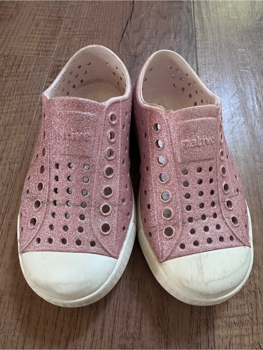 Native - Pink Glitter Jefferson Shoes